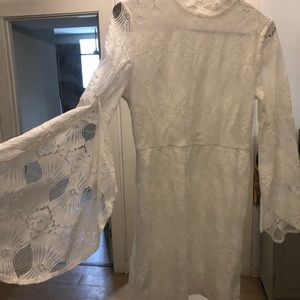 White, lace mini dress